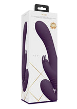 Load image into Gallery viewer, Vive Suki Rechargeable Silicone Vibrating Strapless Strap-On Rabbit - Purple
