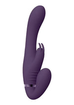 Load image into Gallery viewer, Vive Suki Rechargeable Silicone Vibrating Strapless Strap-On Rabbit
