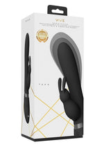 Load image into Gallery viewer, Vive Taka Rechargeable Silicone Inflatable and Vibrating Rabbit Vibrator - Black
