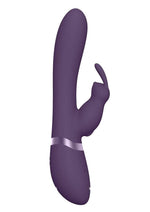 Load image into Gallery viewer, Vive Taka Rechargeable Silicone Inflatable and Vibrating Rabbit Vibrator - Purple
