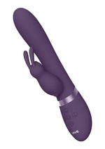 Load image into Gallery viewer, Vive Taka Rechargeable Silicone Inflatable and Vibrating Rabbit Vibrator
