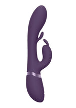 Load image into Gallery viewer, Vive Tama Rechargeable Silicone Wave and Vibrating G-Spot Rabbit - Purple
