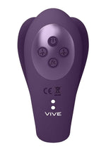 Load image into Gallery viewer, Vive Yoko Rechargeable Silicone Tripe Motor Dual Prongs with Clitoral Pulse Wave Vibrator
