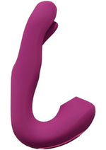 Load image into Gallery viewer, Vive Yuna Rechargeable Silicone Triple Motor Air Wave Vibrator with G-Spot Flapping Stimulation Vibrator - Pink
