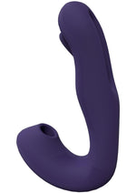 Load image into Gallery viewer, Vive Yuna Rechargeable Silicone Triple Motor Air Wave Vibrator with G-Spot Flapping Stimulation Vibrator
