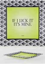 Load image into Gallery viewer, Warm Human If I Lick It It&#39;s Mine Trinket Tray 5x5
