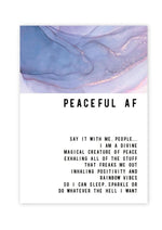 Load image into Gallery viewer, Warm Human Peaceful AF Greeting Card
