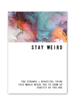 Load image into Gallery viewer, Warm Human Stay Weird Greeting Card