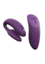 Load image into Gallery viewer, We-Vibe Chorus Rechargeable Couples Vibrator with Squeeze Remote Control - Purple
