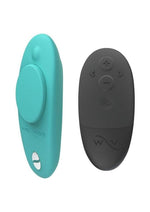 Load image into Gallery viewer, We-Vibe Moxie+ Wearable Rechargeable Silicone Panty Vibe Clitoral Stimulator with Remote Control - Aqua/Blue

