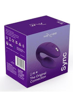 Load image into Gallery viewer, We-Vibe Sync 2nd Generation Rechargeable Silicone Couples Vibrator with Remote Control - Purple

