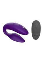 Load image into Gallery viewer, We-Vibe Sync 2nd Generation Rechargeable Silicone Couples Vibrator with Remote Control - Purple
