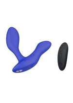 Load image into Gallery viewer, We-Vibe Vector+ Rechargeable Silicone Vibrating Prostate Massager with Remote Control - Blue/Royal Blue
