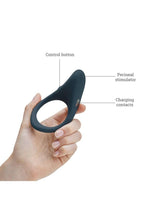 Load image into Gallery viewer, We-Vibe Verge Rechargeable Silicone Vibrating Perineum Cock Ring
