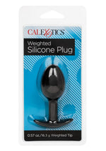 Load image into Gallery viewer, Weighted Silicone Anal Plug - Black