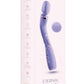 Wellness Eternal Wand Rechargeable Silicone Vibrating Wand with Remote - Lavender/Purple