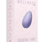 Wellness Serene Vibe Rechargeable Silicone Vibrating Egg with Remote - Lavender/Purple