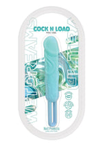 Load image into Gallery viewer, Wet Dreams Cock and Load Rechargeable Silicone Mini Vibrator - Blue
