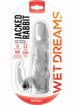 Load image into Gallery viewer, Wet Dreams Jacked Rabbit Silicone Penis Extender - Clear
