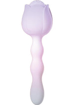 Load image into Gallery viewer, Wet Dreams Rosie Posey Silicone Rechargeable Rose Shaped Vibrating Wand - Magenta/Pink