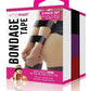 WhipSmart Bondage Tape 150ft with Silky Blindfold - Black/Multicolor/Purple/Red