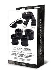 WhipSmart Fuzzy Bedroom Bondage Kit - Black
