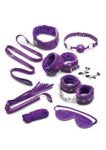 Load image into Gallery viewer, WhipSmart Fuzzy Collection Bondage Kit - Purple
