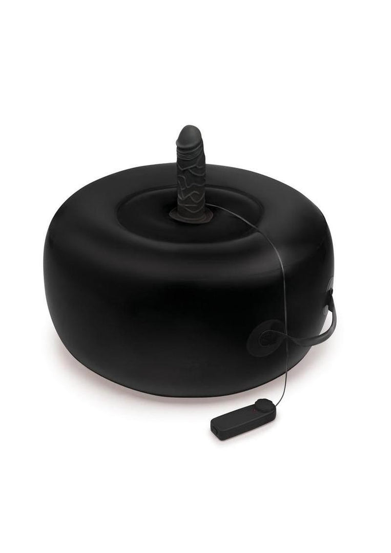 WhipSmart Inflatable Vibrating Love Seat with Remote - Black
