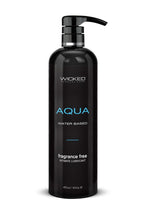 Load image into Gallery viewer, Wicked Aqua Water Based Lubricant Fragrance Free - 16oz
