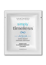 Load image into Gallery viewer, Wicked Simply Timeless Aqua Personal Lubricant Packette
