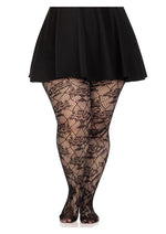 Load image into Gallery viewer, Wild Rose Net Tights - 1x-2x

