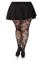Load image into Gallery viewer, Wild Rose Net Tights - 1x-2x

