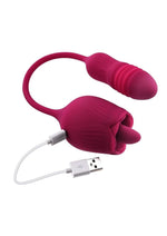 Load image into Gallery viewer, Wild Rose Rechargeable Silicone Clitoral Stimulator
