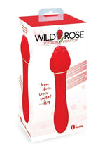 Load image into Gallery viewer, Wild Rose Rechargeable Silicone Suction + Vibrator - Red