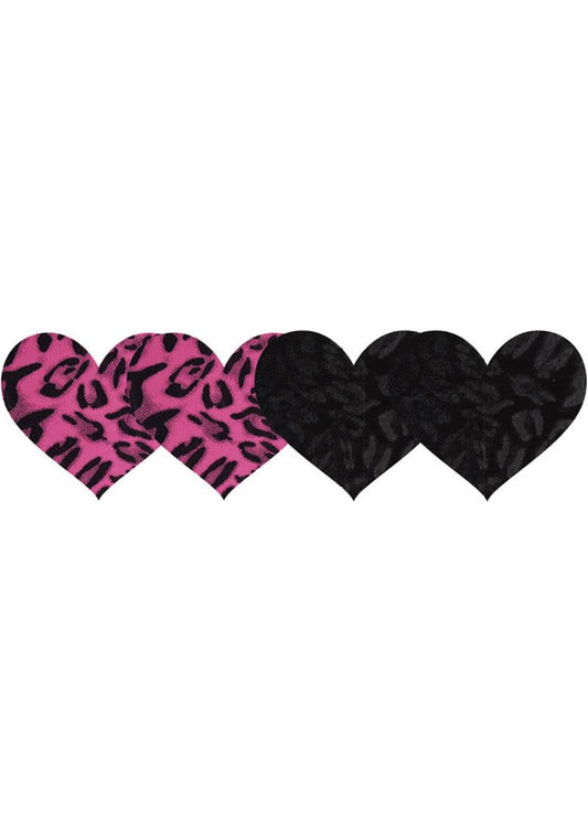 Wildcat Hearts - Animal Print/Black/Leopard/Pink