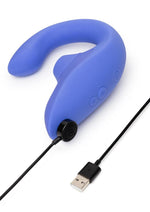 Load image into Gallery viewer, Womanizer Blend Rechargeable Silicone Vibrator with Clitoral Stimulator - Vibrant
