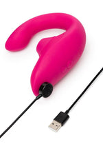 Load image into Gallery viewer, Womanizer Blend Rechargeable Silicone Vibrator with Clitoral Stimulator - Vibrant
