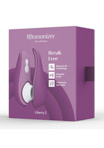 Load image into Gallery viewer, Womanizer Liberty 2 Rechargeable Silicone Clitoral Stimulator - Purple
