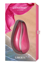 Load image into Gallery viewer, Womanizer Liberty Silicone Rechargeable Clitoral Stimulator - Pink/Pink Rose
