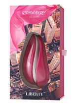Load image into Gallery viewer, Womanizer Liberty Silicone Rechargeable Clitoral Stimulator - Red Wine
