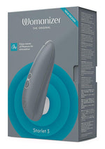 Load image into Gallery viewer, Womanizer Starlet 3 Rechargeable Silicone Clitoral Stimulator - Gray/Grey
