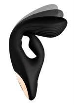 Load image into Gallery viewer, Wonder Vibes Bendable Silicone Rabbit Vibrator - Black
