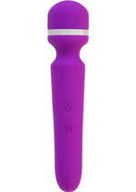 Load image into Gallery viewer, Wonderlust Destiny Silicone Rechargeable Wand Massager - Purple
