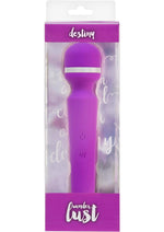 Load image into Gallery viewer, Wonderlust Destiny Silicone Rechargeable Wand Massager - Purple
