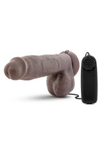 Load image into Gallery viewer, X5 Plus Vibrating Dildo with Remote Control - Black/Chocolate - 8in
