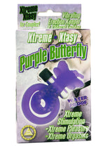 Load image into Gallery viewer, Xtreme Xtasy - Purple Butterfly Vibrating Cock Ring - Purple
