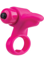 Load image into Gallery viewer, You Turn 2 Finger Vibrator Silicone Ring Waterproof - Pink/Strawberry
