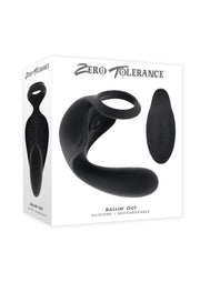Zero Tolerance Ballin' Out Silicone Rechargeable Prostate Massager with Remote - Black
