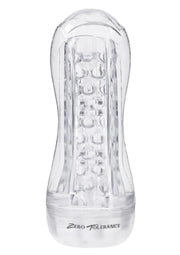 Zero Tolerance Casual Encounter Beaded Pussy Stroker with Vibrating C-Ring - Clear