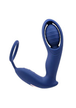 Load image into Gallery viewer, Zero Tolerance Extra Mile Rechargeable Silicone C-Ring Double Motor Vibrator with Remote Control - Blue
